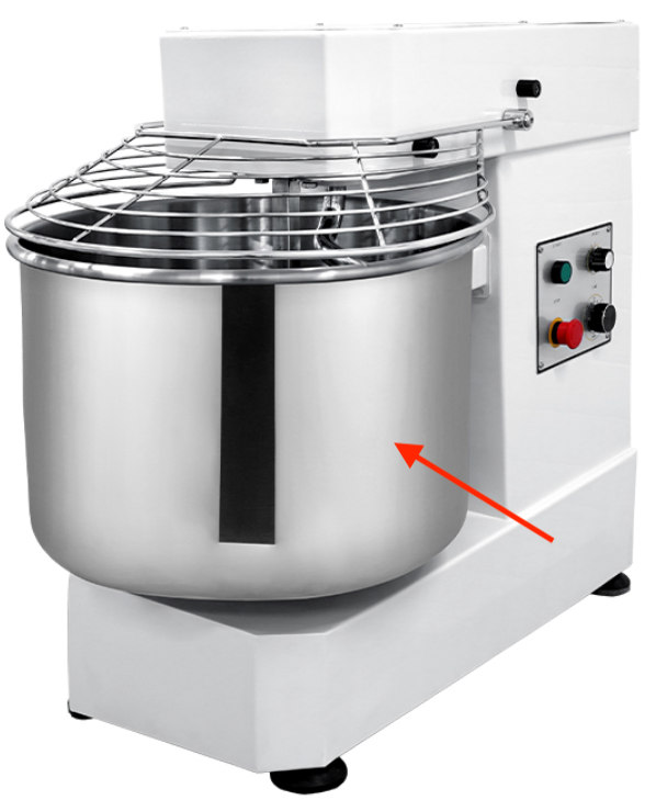 Eurodib - 60 Qt Bowl for LB60T Spiral Mixer - LB60T2