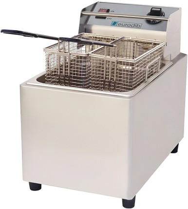 Eurodib - 8 L Electric Double Basket Countertop Fryer 240 Volt - SFE01860D240 Eurodib - 8 L Electric Double Basket Countertop Fryer 240 Volt - SFE01860D240 - Image 2