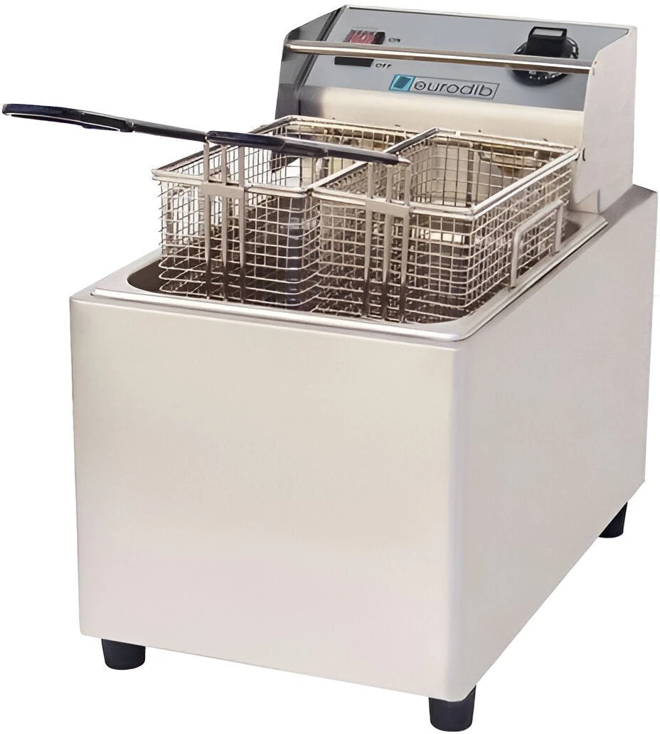 Eurodib - 8 L Electric Double Basket Countertop Fryer 240 Volt - SFE01860D240 Eurodib - 8 L Electric Double Basket Countertop Fryer 240 Volt - SFE01860D240 - Image 3