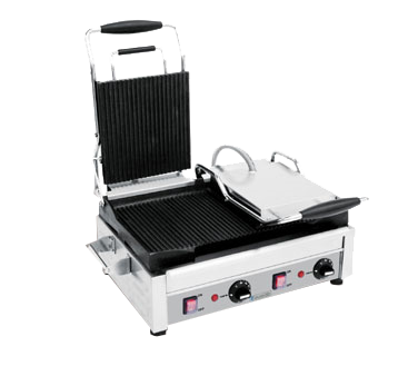 Eurodib - 18" x 11" Panini Grill w/ Ribbed Top & Bottom - SFE02365-240 Eurodib - 18" x 11" Panini Grill w/ Ribbed Top & Bottom - SFE02365-240 - Image 2