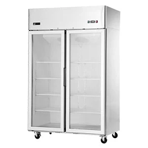 EFI F2-52GDSVC 52" Top-Mount Glass 2-Door Reach-In Freezer - 43.2 Cu. Ft.