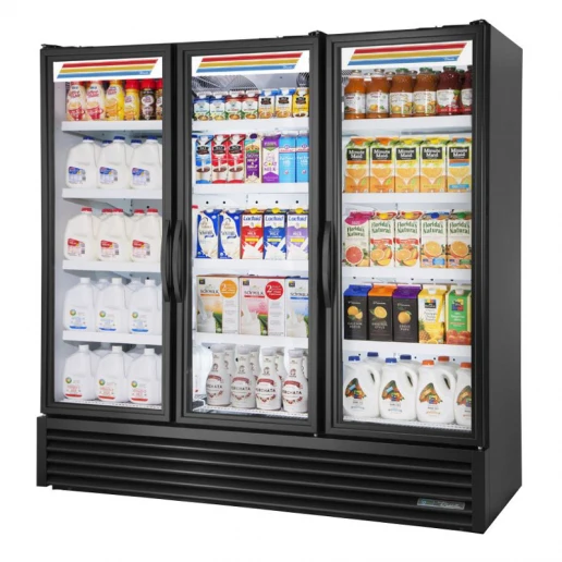 True FLM-81~TSL01 80.75" Glass Door Refrigerated Merchandiser
