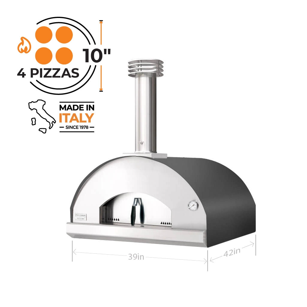 Fontana - Marinara Grey Wood-Fired Oven - FTMARIN-A
