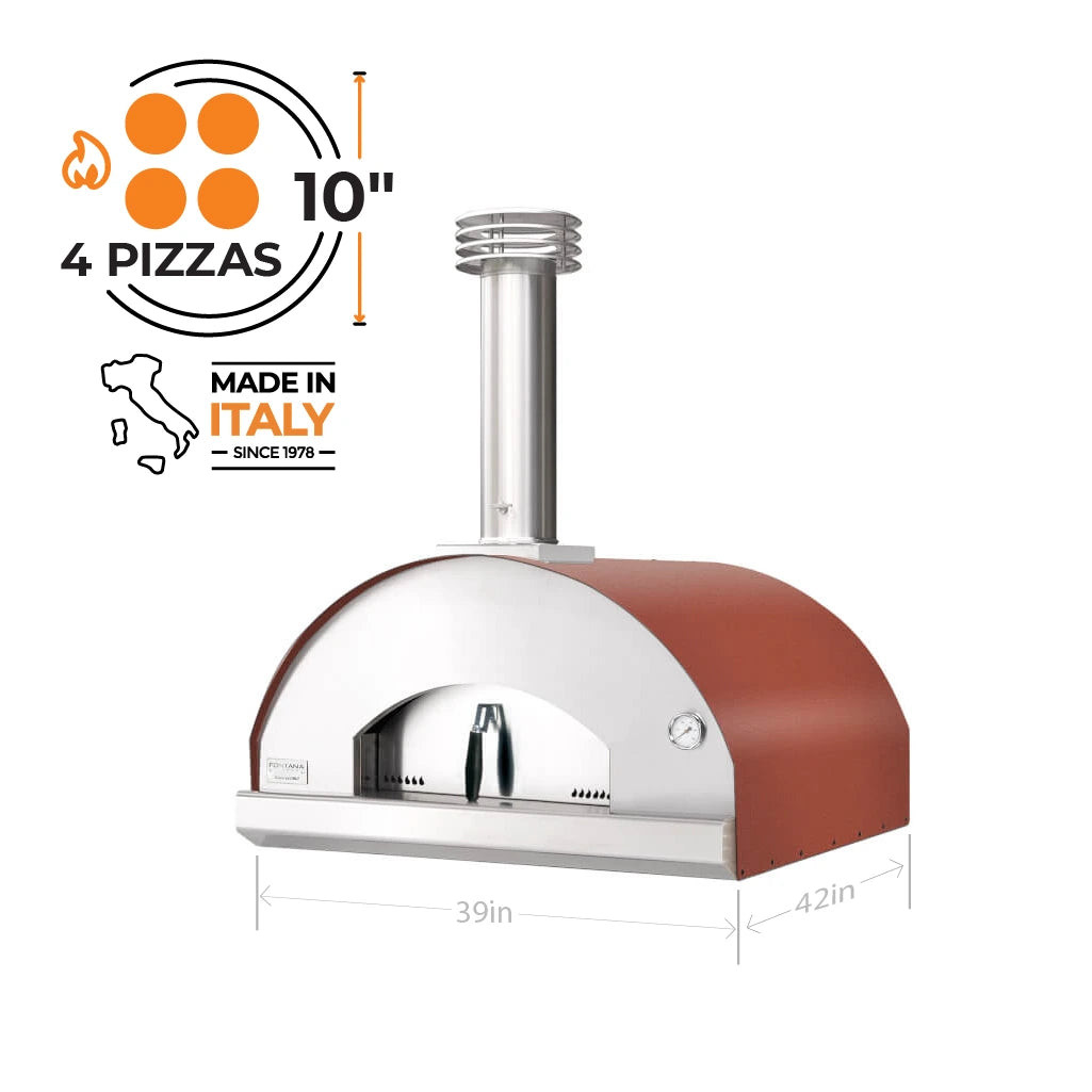 Fontana - Marinara Red Wood-Fired Oven - FTMARIN-R
