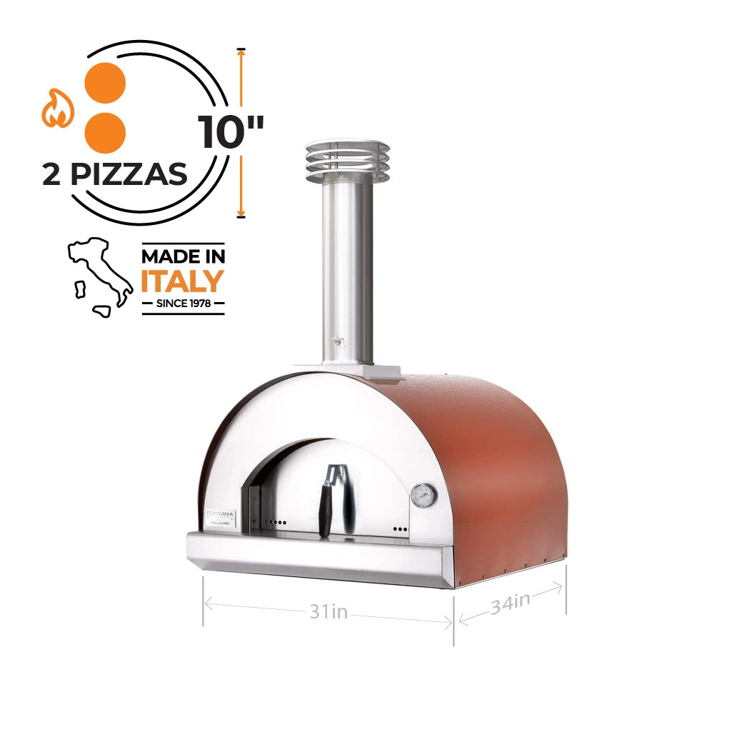 Fontana - Margherita Red Wood-Fired Oven - FTMAR-R
