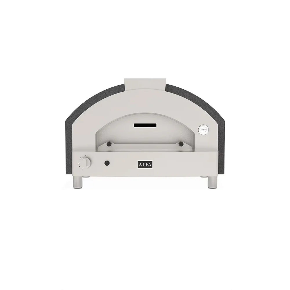 Alfa Quick 2 Pizze Silver Grey Professional Pizza Oven - Q2P