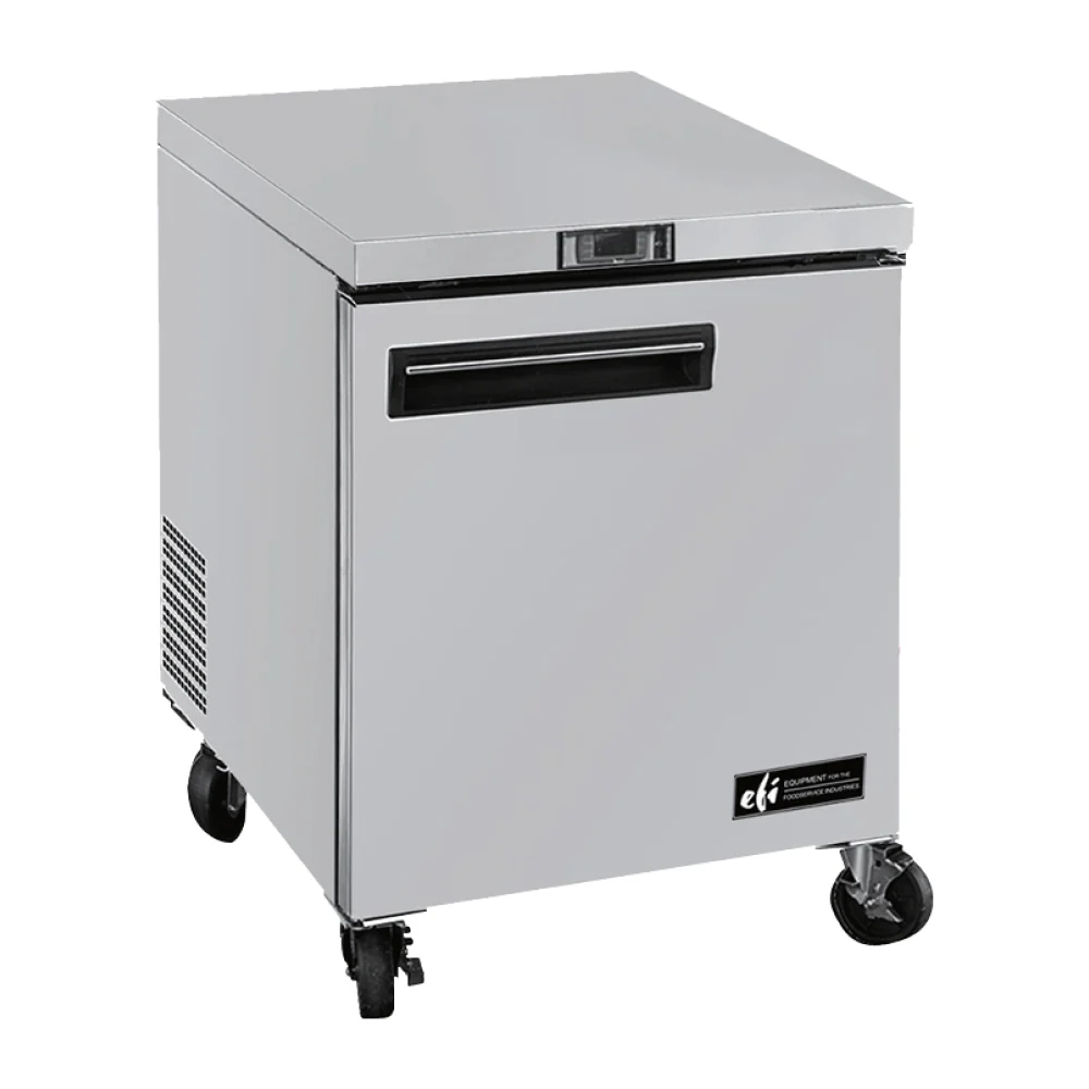EFI FUDR1-27VC-R 27" 1-Door Stainless Steel Undercounter Freezer - 7.2 Cu. Ft.
