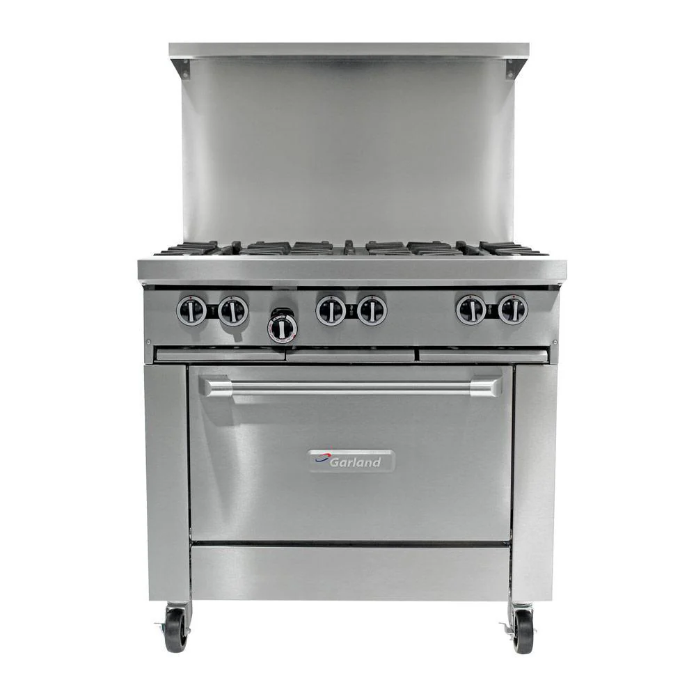 Garland G36-2G24R 36” Natural Gas Range with 24” Griddle, 2-Burner and a Standard Oven - 140,000 BTU