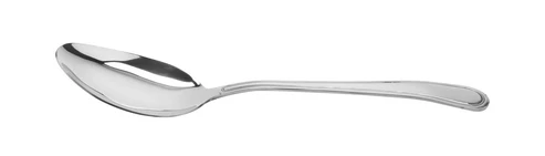 G.E.T - 10" Stainless Steel Solid Spoon W/ Mirror Finish (12 Per Case) - BSRIM-03