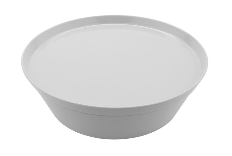 G.E.T - Cabana 8.23" White Cabana Box W/ Lid (6 Per Case) - CB-935-W