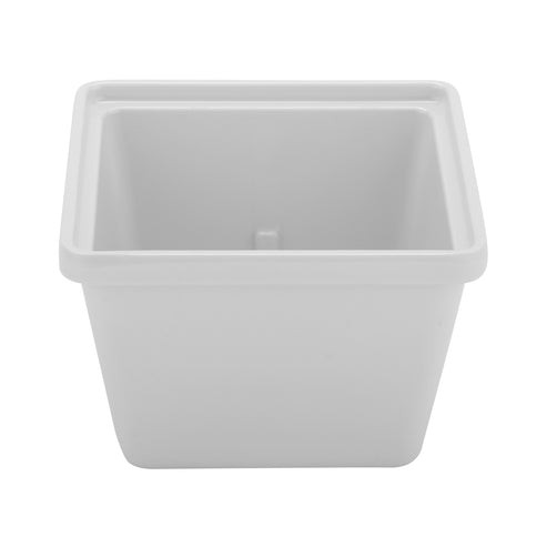 G.E.T - 28 oz White Melamine Square Crock (12 Per Case) - ML-148-W