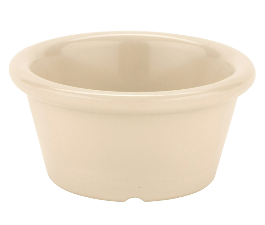 G.E.T - 2 oz Ivory Melamine Ramekin (48 Per Case) - S-620-IV