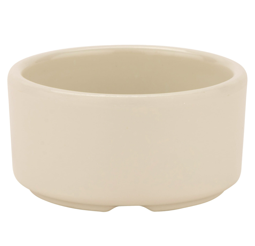 G.E.T - 3 oz Ivory Melamine Straight Ramekin (48 Per Case) - S-631-IV
