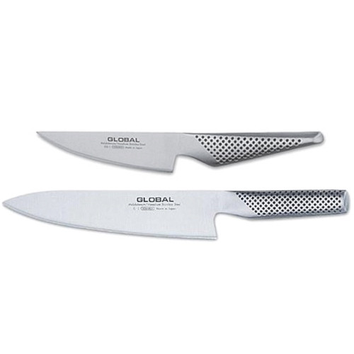 Global - 2 Pc Cook's Knife & Kitchen Knife Set - 71G201