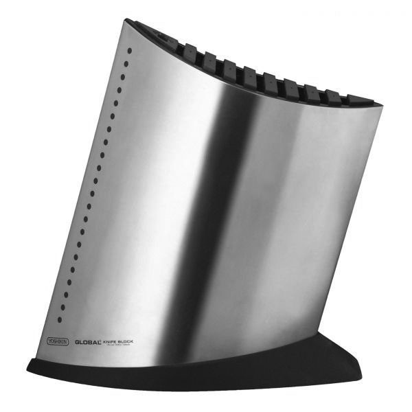 Global - Stainless Steel 10-slot Ship Shape Knife Holder - GKB-52
