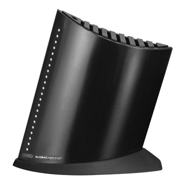 Global - 10 Slot Ship Shape Knife Block Black - 71GKB52CB