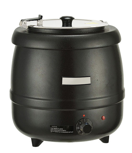 Global Solutions - 10.5 Qt Black Soup Kettle - GS1650