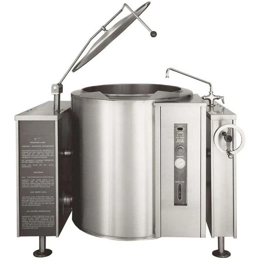 Crown GLT‐30 30-Gallon Gas Tilting Steam Kettle with Thermostatic Control - 100,000 BTU