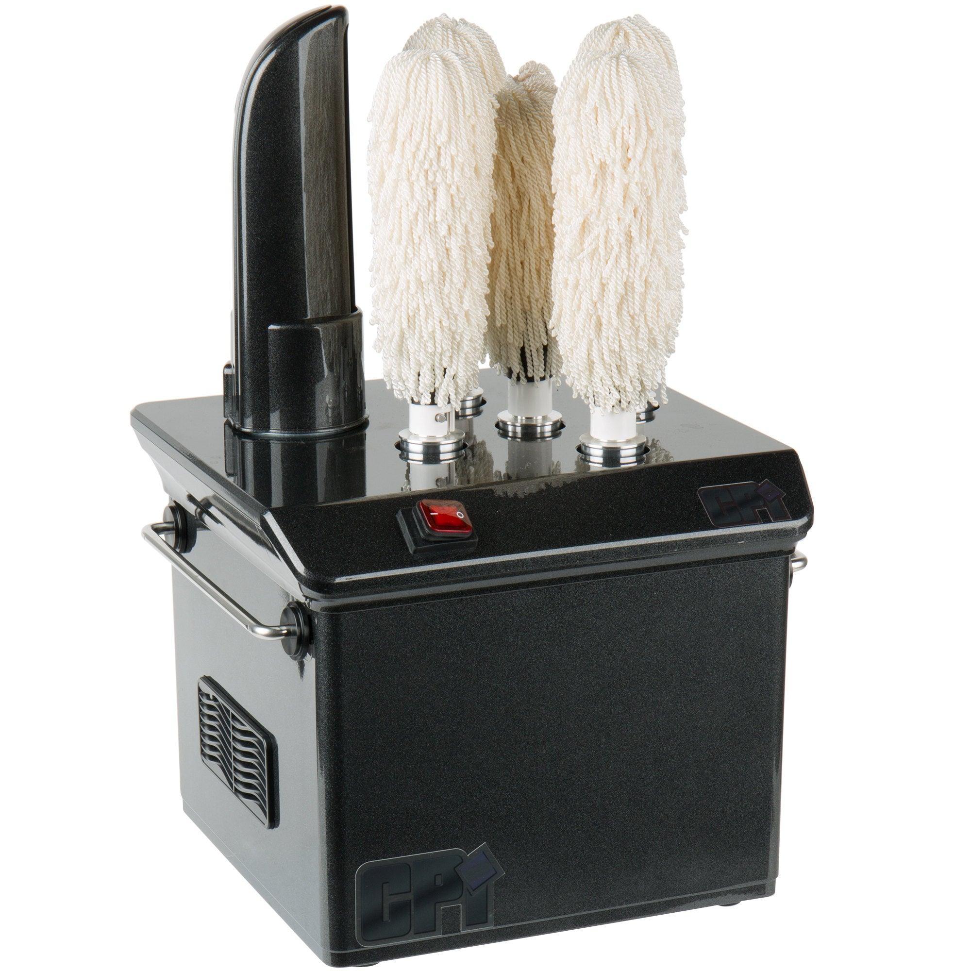 Campus Products GP5 Black StemshinePro Five Brush Electric Glass Polisher - 110V