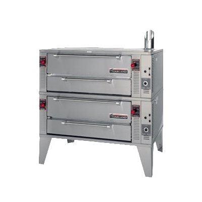 Garland GPD60-2 75" Pyro Double Deck Gas Pizza Oven - 122,000 BTU