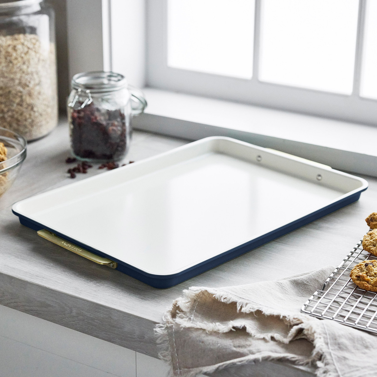 GreenPan - 13" x 9" Oxford Blue Non-Stick Sheet Pan