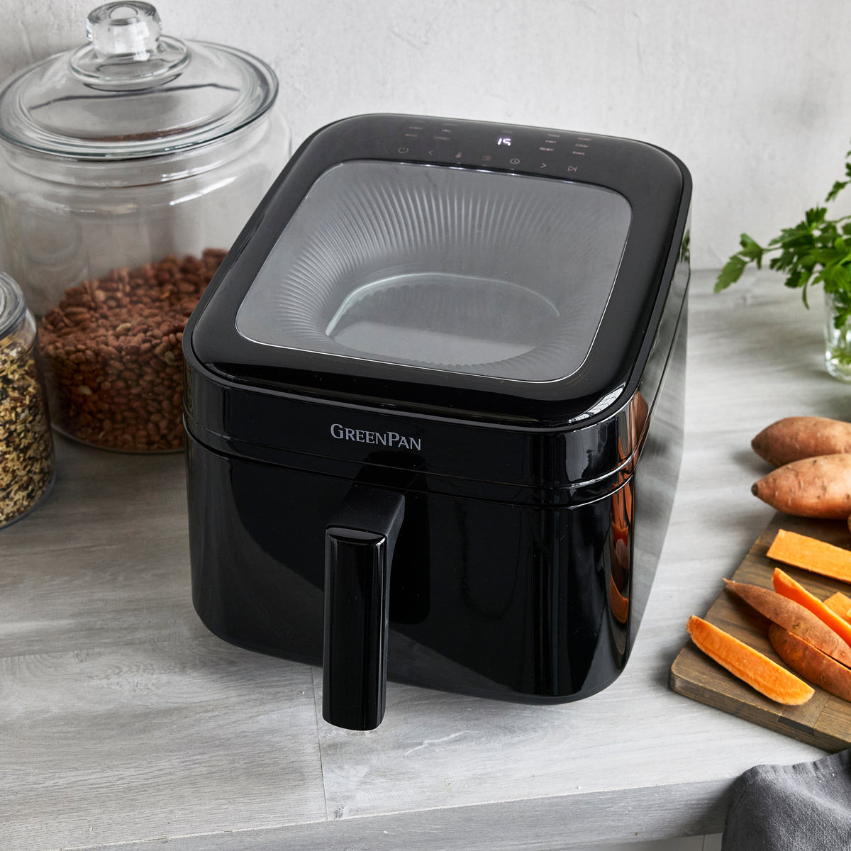 GreenPan - 7QT Top View Cyclone Air Fryer