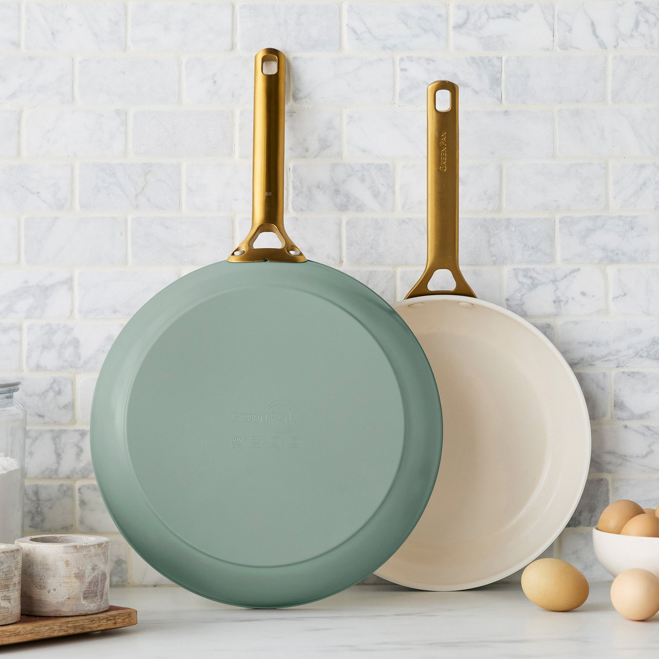 GreenPan - Reserve Pro Moss 10" & 12" Non-Stick Frypan Set