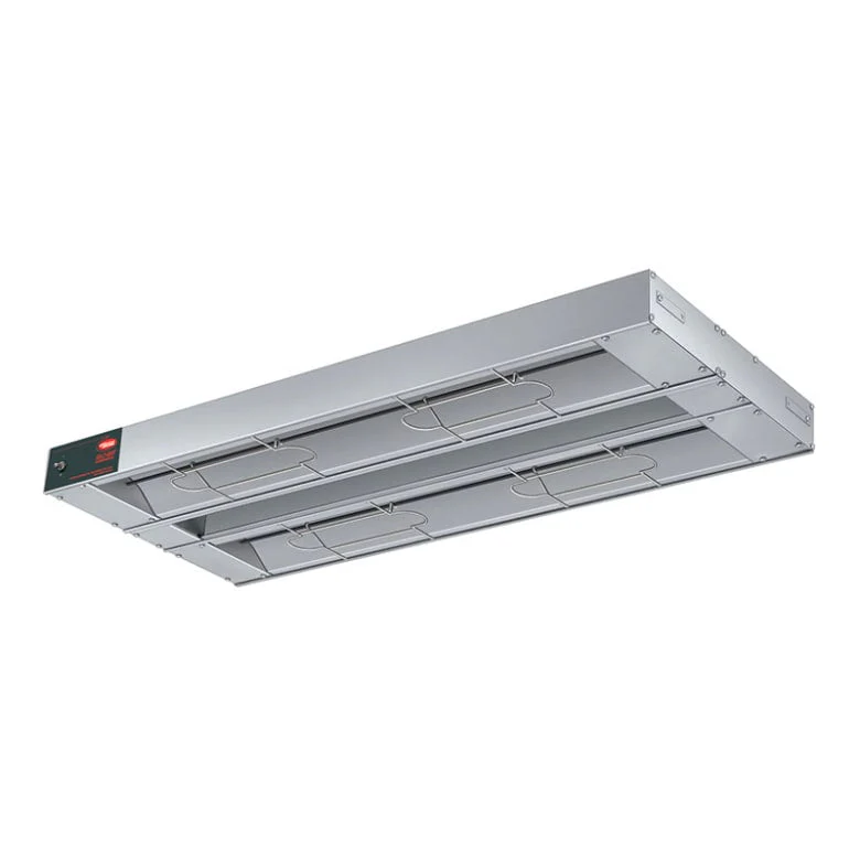 Hatco GRAHL-42D3 43.5" Glo-Ray Double Aluminum Infrared Strip Heater with 3" Spacer - 120V/1,130W