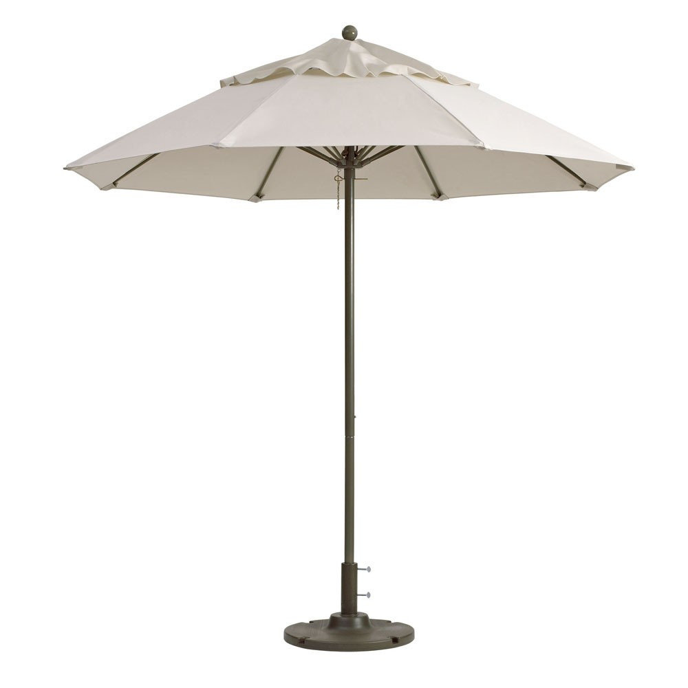 Grosfillex - Windmaster 9' Canvas Recacril® Fabric Round Umbrella