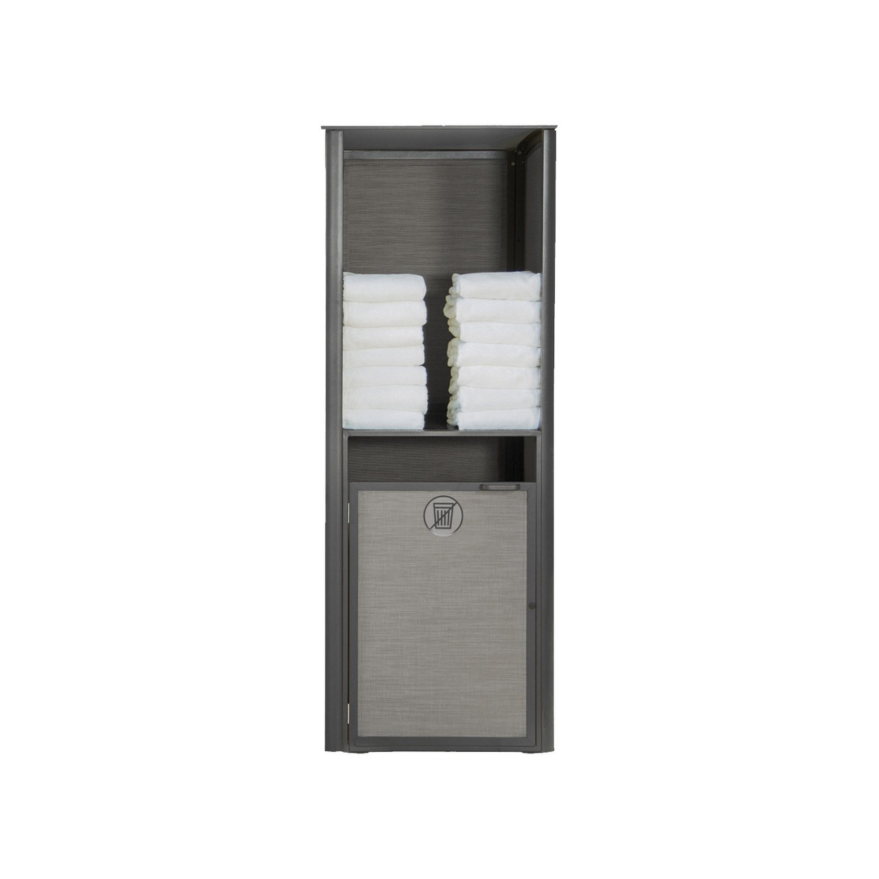Grosfillex - Sunset Gray/ Volcanic Black Single Towel Valet
