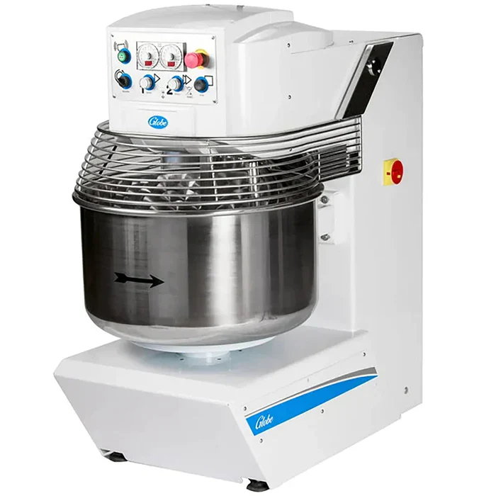 Globe GSM130 Commercial Dual Speed Spiral Mixer - 130 LBS Capacity, Three Phase