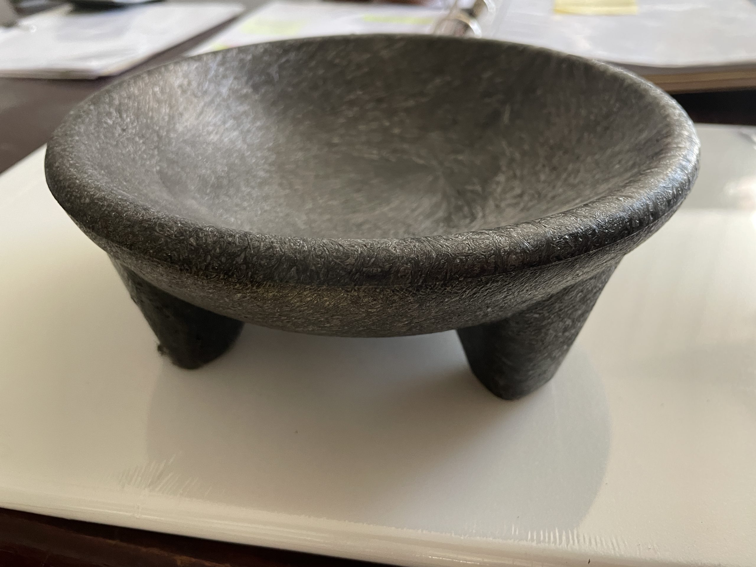 H.S. 7″ Molcajete Dish, Salsa Bowl Black