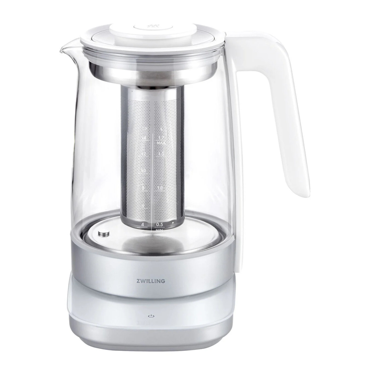 Zwilling - Enfinigy 1.7L Silver Electric Glass Kettle - FINAL SALE