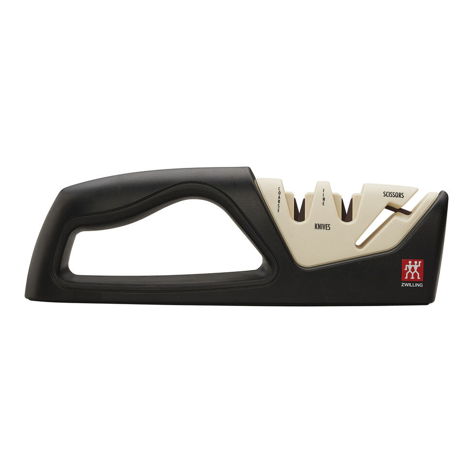 Zwilling - 2 Stage Ivory/Black Knife & Scissor Sharpener - 1012382