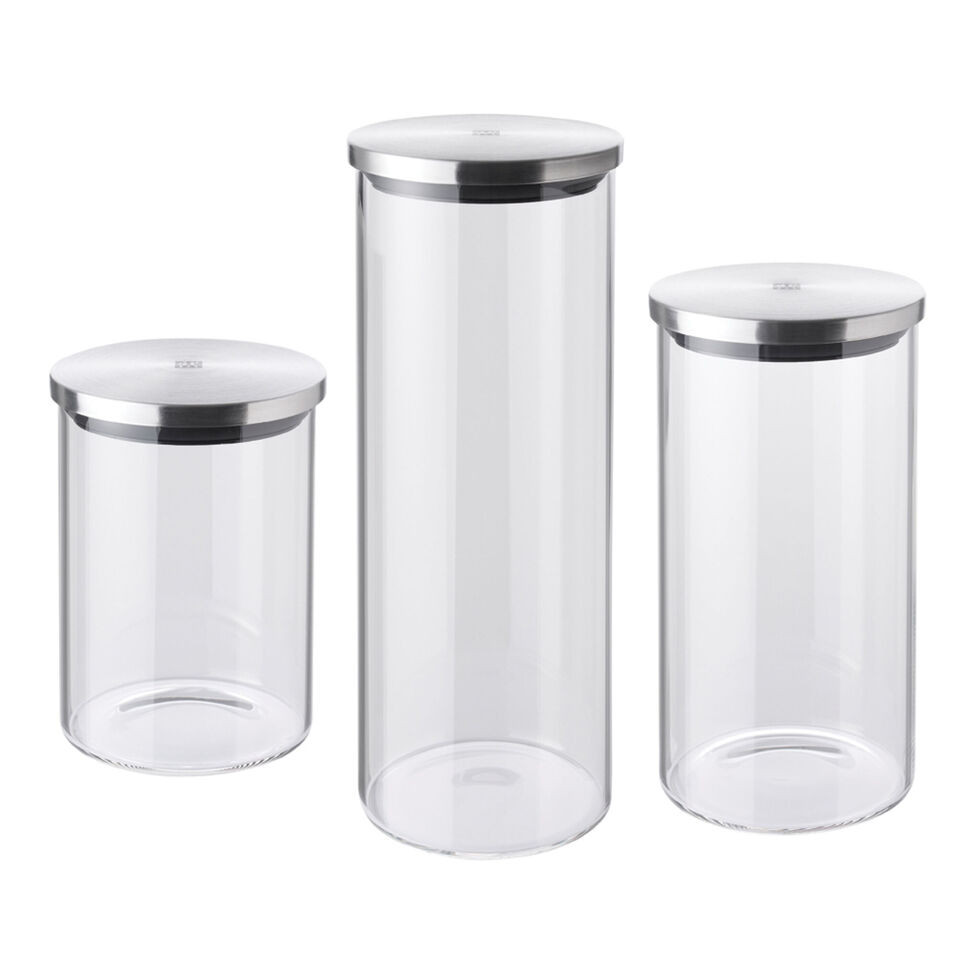 Zwilling - 3 Piece Borosilicate Glass Storage Jars - 1022613