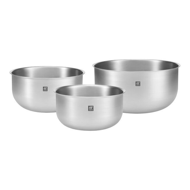 Zwilling - 3 Pc Silver Stainless Steel Prep Bowl Set - 1030705