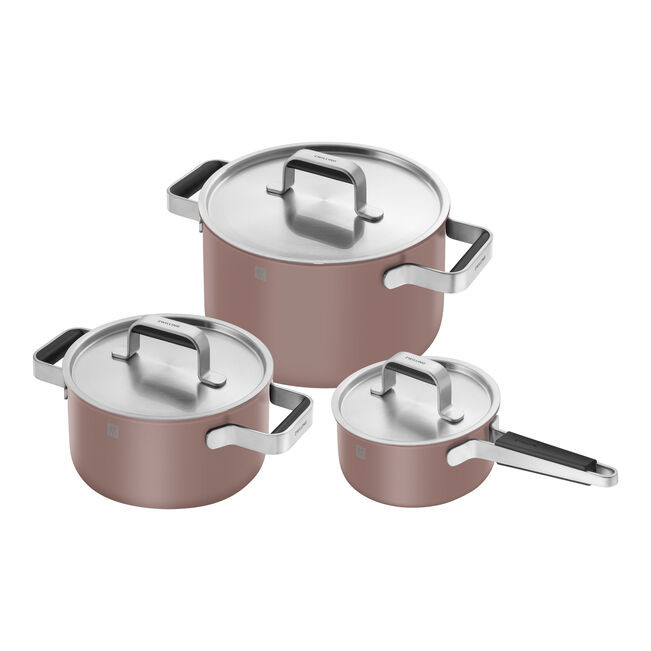 Zwilling - Pure 6 Pc Pink Stainless Steel Cookware Set - 1030813