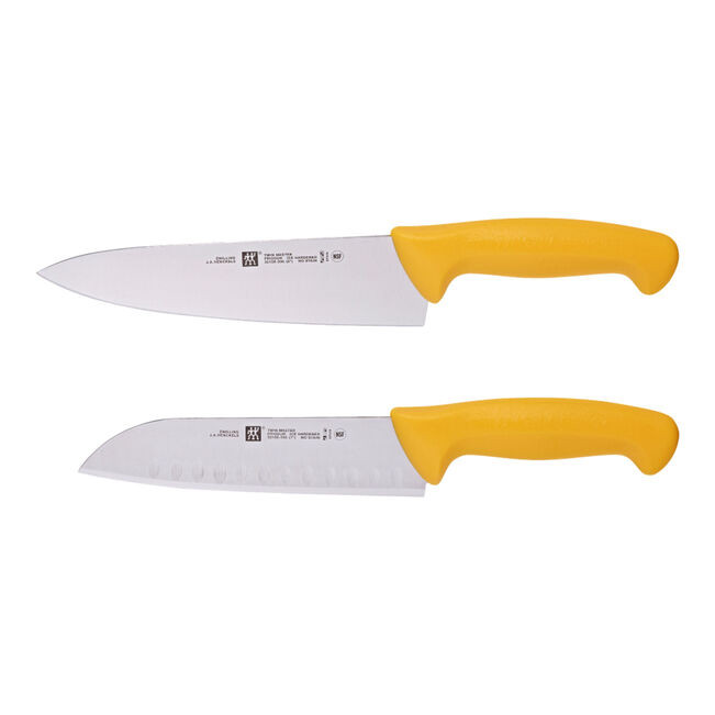 Zwilling - Twin Master Yellow Chef & Santoku Knife Set - 1030869