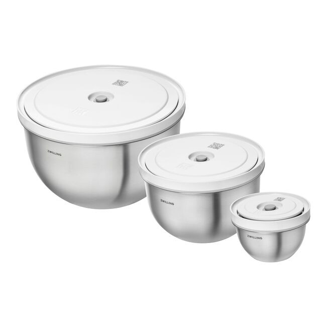Zwilling - Fresh and Save 6 Piece Stainless Steel Vacuum Bowl Set - 1031017