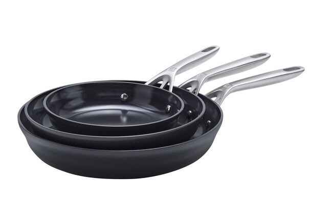 Zwilling - Motion Ceramic 3 Piece Non-Stick Aluminum Fry Pan Set - 1033178