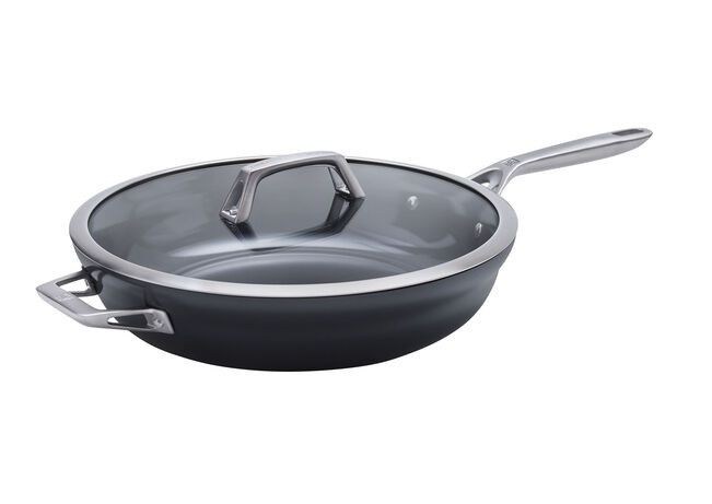 Zwilling - Motion Ceramic 4.7 L Non-Stick Aluminum Deep Saute Pan W/ Lid - 1033181