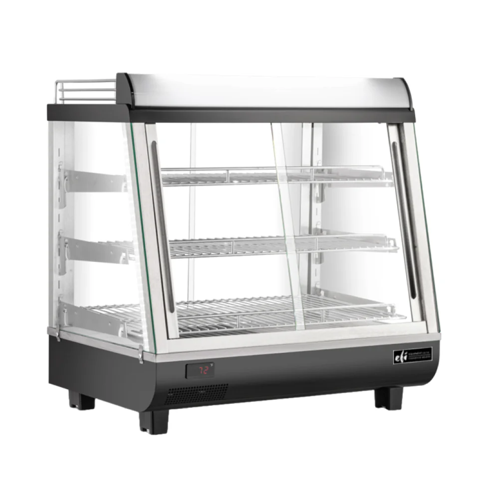 EFI HGCS-CT-2726 26.5" Heated Countertop Slanted Display Warmer Merchandiser - 3.4 Cu. Ft.