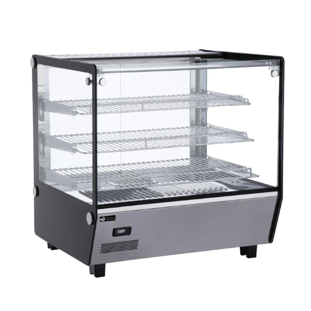EFI HGSM-CT-2727 27" Square Glass Countertop Display Warmer - 4.2 Cu. Ft.