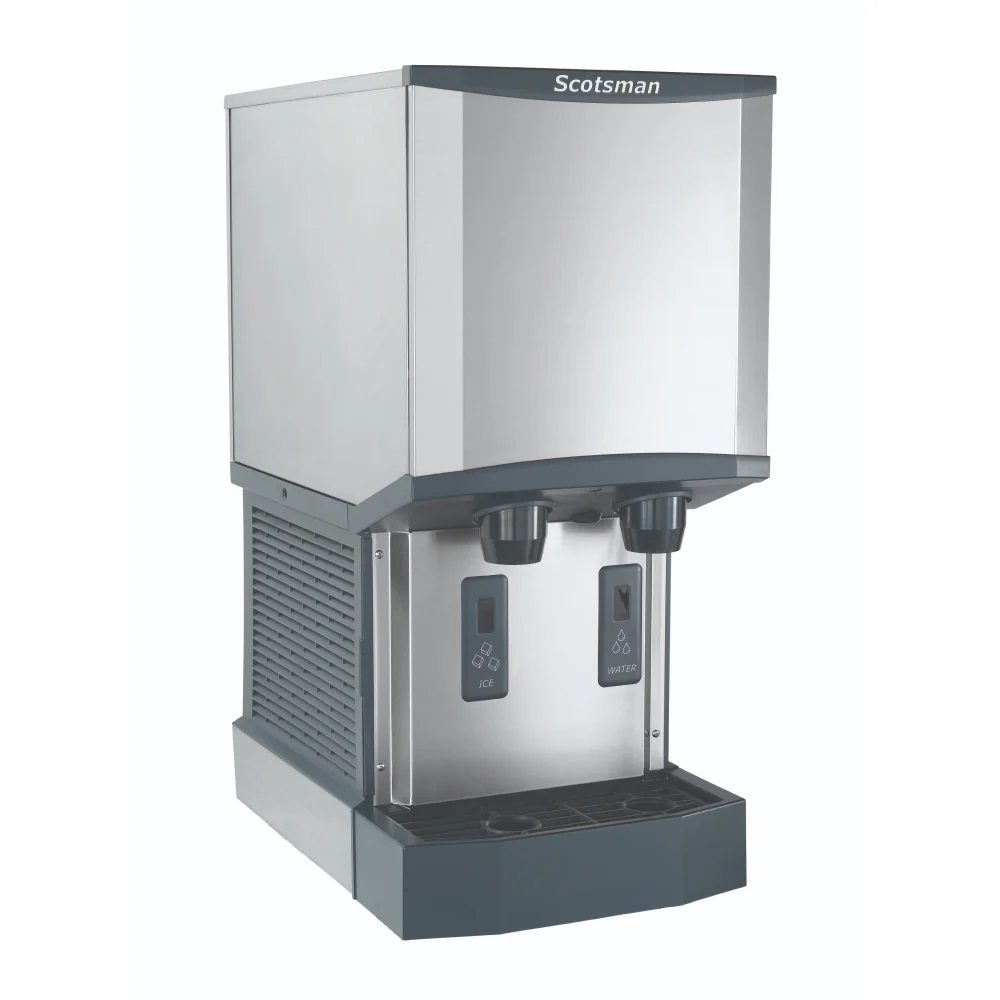 Scotsman HID312AX-1 16" Meridian Touch-Free Air Cooled Countertop Nugget Ice Machine & Water Dispenser - 320 Lbs.