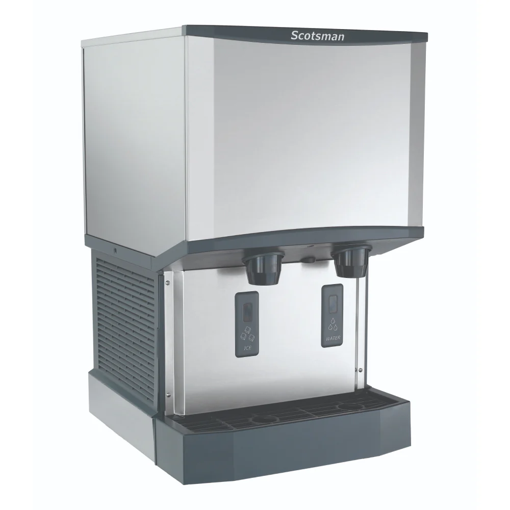 Scotsman HID525AX-1 21" Meridian Touch-Free Air Cooled Countertop Nugget Ice Machine & Water Dispenser - 500 Lbs.