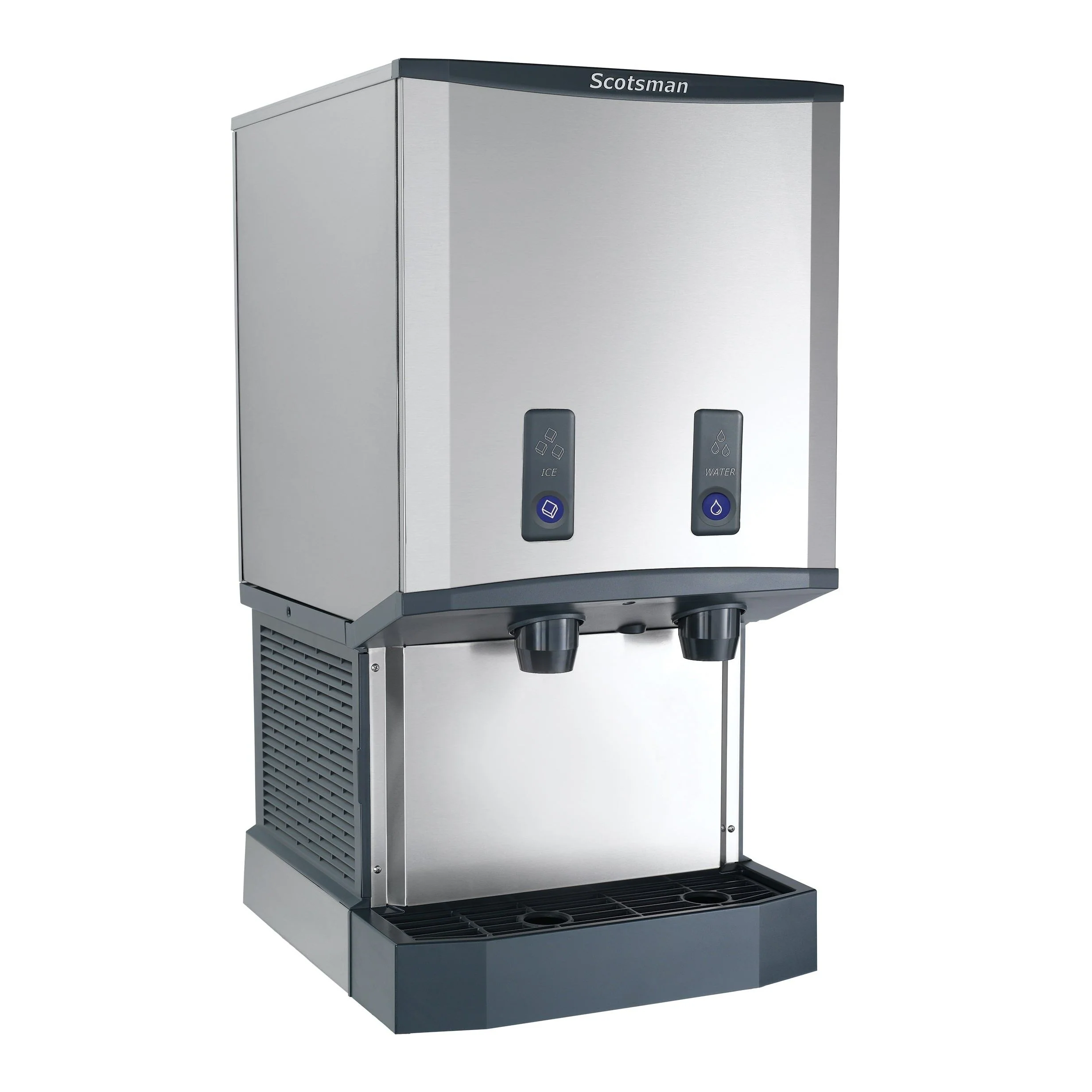 Scotsman HID540AB-1 21" Meridian Push-Button Air Cooled Countertop Nugget Ice Machine and Water Dispenser - 500 Lbs.