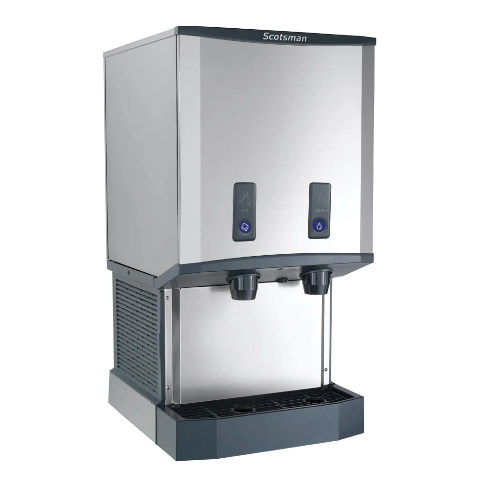 Scotsman HID540ABX-1 21" Meridian Push-Button Air Cooled Countertop Nugget Ice Machine & Water Dispenser - 500 Lbs.