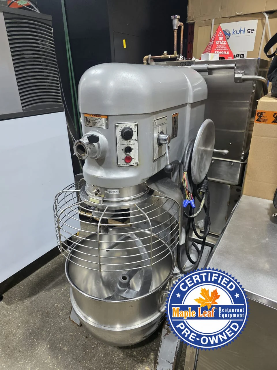 Hobart HL600 60Qt Planetary Dough Mixer With Safety Guard -3 Phase