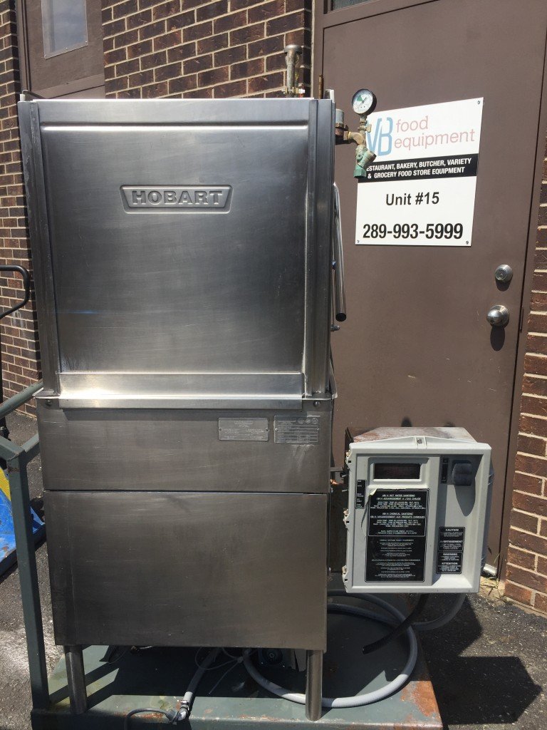 Hobart AM-14 Commercial Pass Thru High Temp Dishwasher Machine w Booster