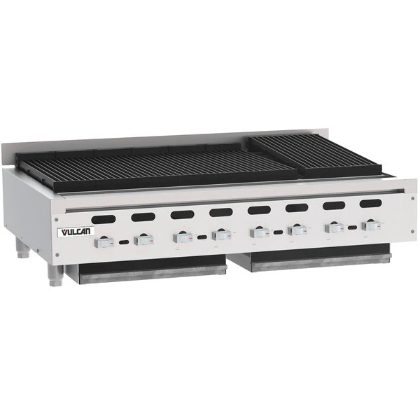 Vulcan VACB47 47" industrial-grade Radiant Natural Gas Charbroiler - 136,000 BTU